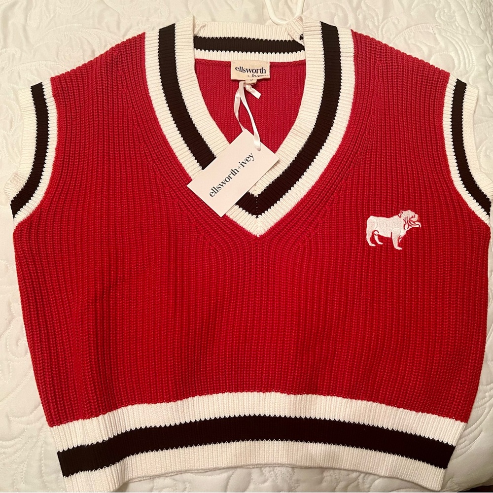Ellsworth UGA Red Knit Vest